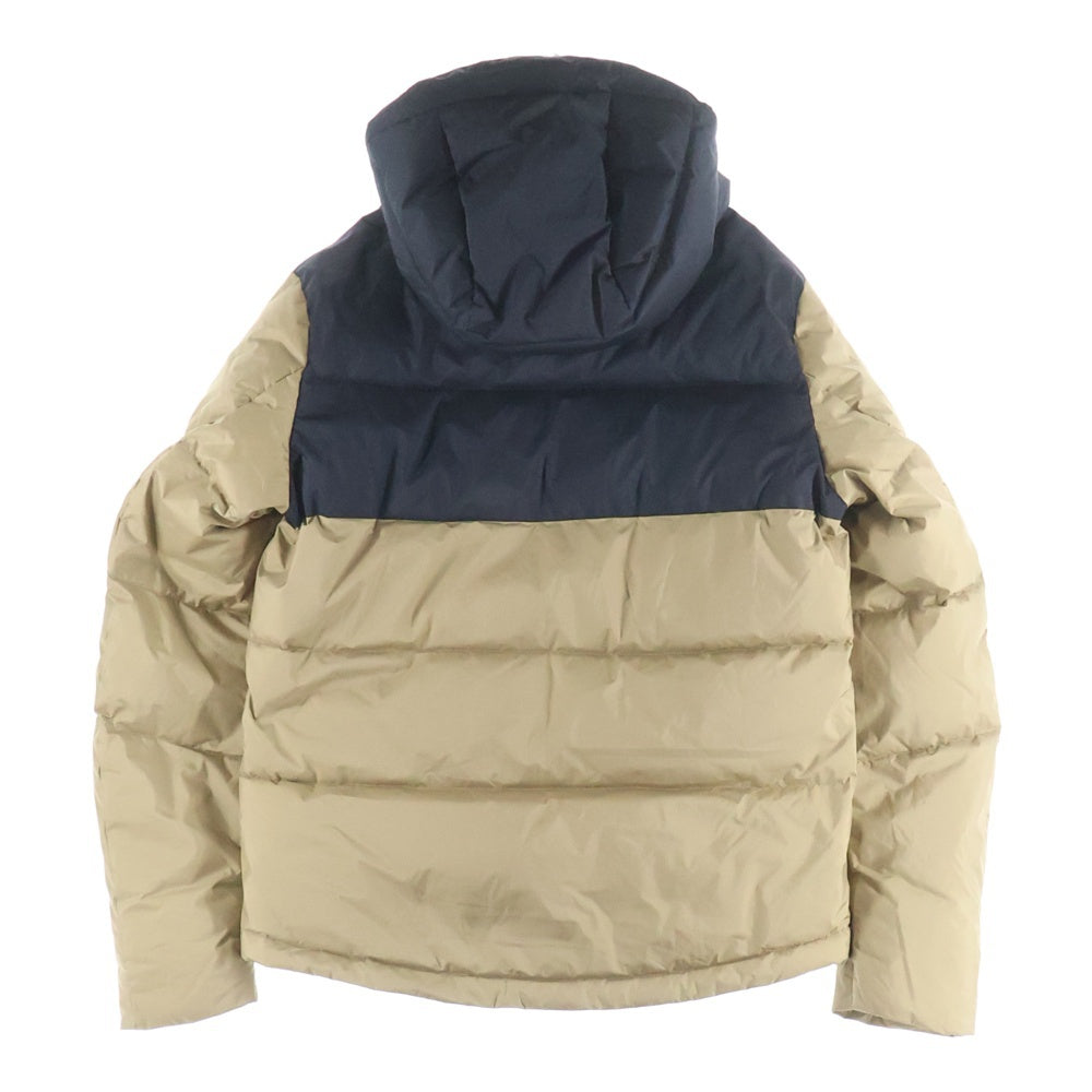 NANGA(ナンガ) ×KRIFF MAYER クリフメイヤー アームロゴデザイン フーデッド ジップアップ ダウンジャケット ブラウン 1929954