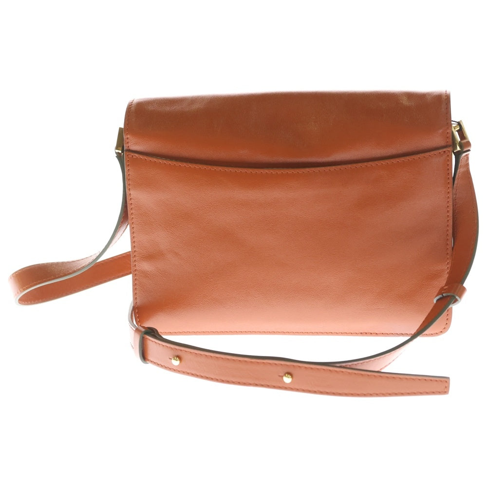 MARNI(マルニ) Trunk Bag トランク ソフトレザー ショルダーバッグ SBMP0103U0 オレンジ レディース