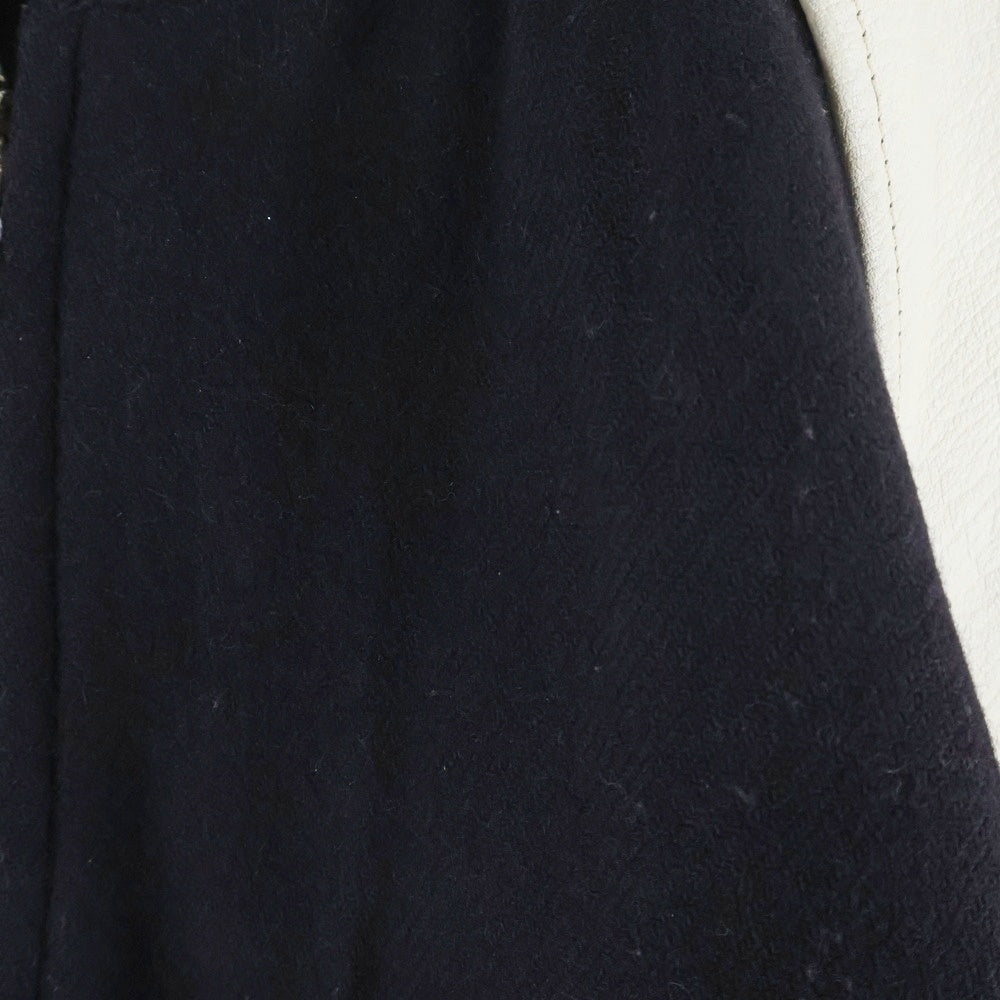 HYSTERIC GLAMOUR(ヒステリックグラマー) レザーアーム ジップアップスタジアムジャケット ブルゾン ブラック 2AJ-6215