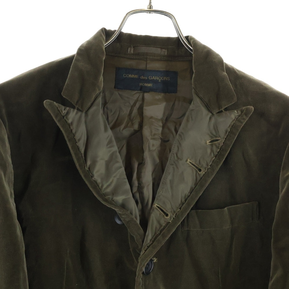 COMME des GARCONS HOMME(コムデギャルソンオム) 15AW AD2015 ベルベット マルチボタン テーラードジャケット ブラウン HP-J016