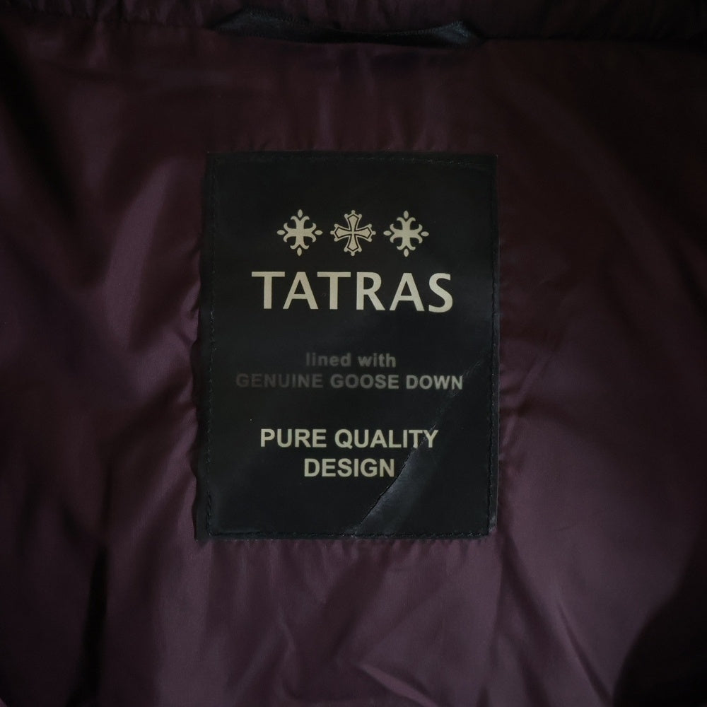 TATRAS(タトラス) 17AW CURONE クローネ フーデッドダウンベスト バーガンディ MTA17A4378