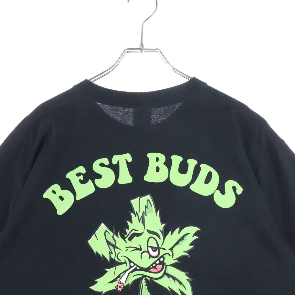 THE BLACK EYE PATCH(ブラックアイパッチ) 両面プリント クルーネック半袖Tシャツ カットソー ブラック