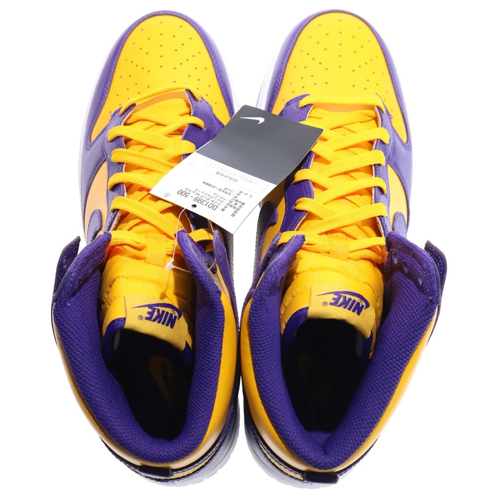 NIKE(ナイキ) DUNK HIGH RETRO LAKERS ダンク レトロ レイカーズ ハイカットスニーカー パープル/イエロー US11/29cm DD1399-500