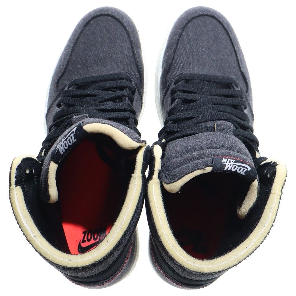 NIKE(ナイキ) AIR JORDAN 1 HIGH ZOOM CRATER エアジョーダン1 ズーム クレーター ハイカットスニーカー ブラック US11/29cm CW2414-001