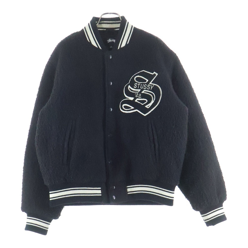 STUSSY(ステューシー) Casentino Wool Varsity Jacket カセンティーノ ウール バーシティ ジャケット ブラック