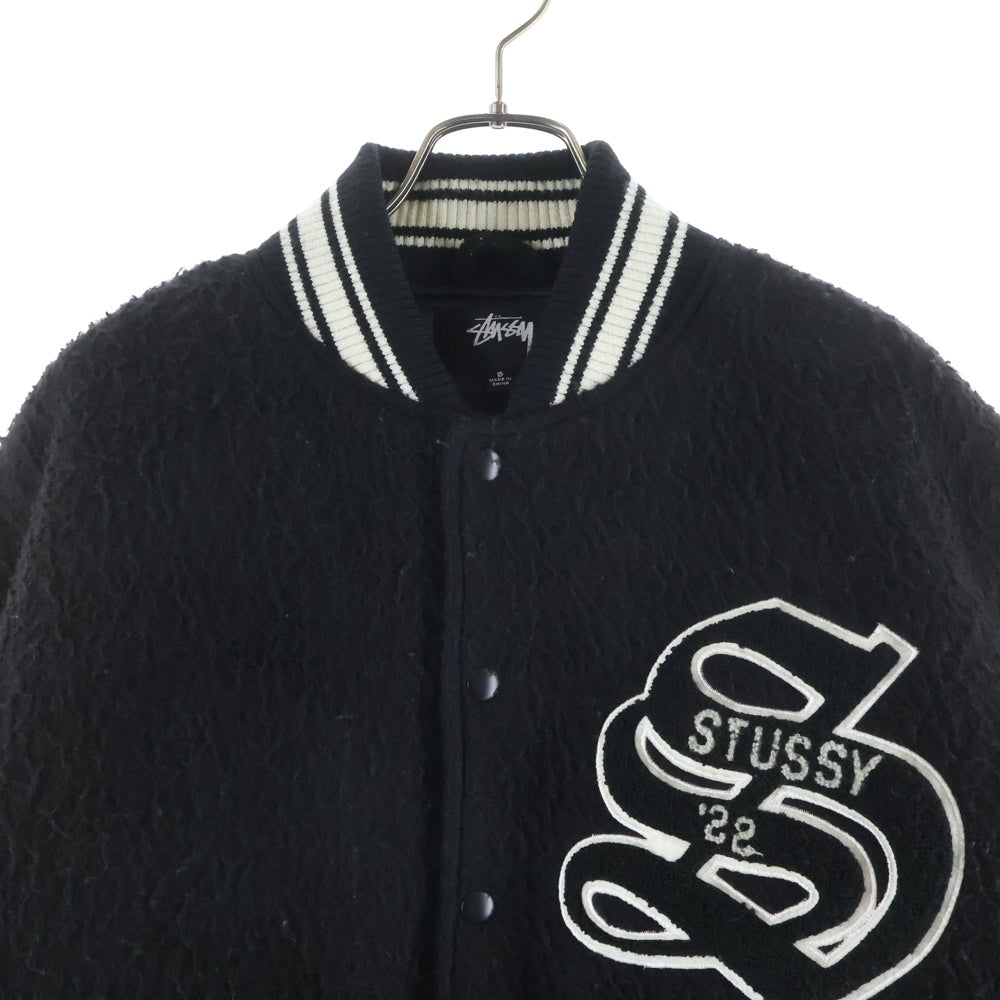 STUSSY(ステューシー) Casentino Wool Varsity Jacket カセンティーノ ウール バーシティ ジャケット ブラック