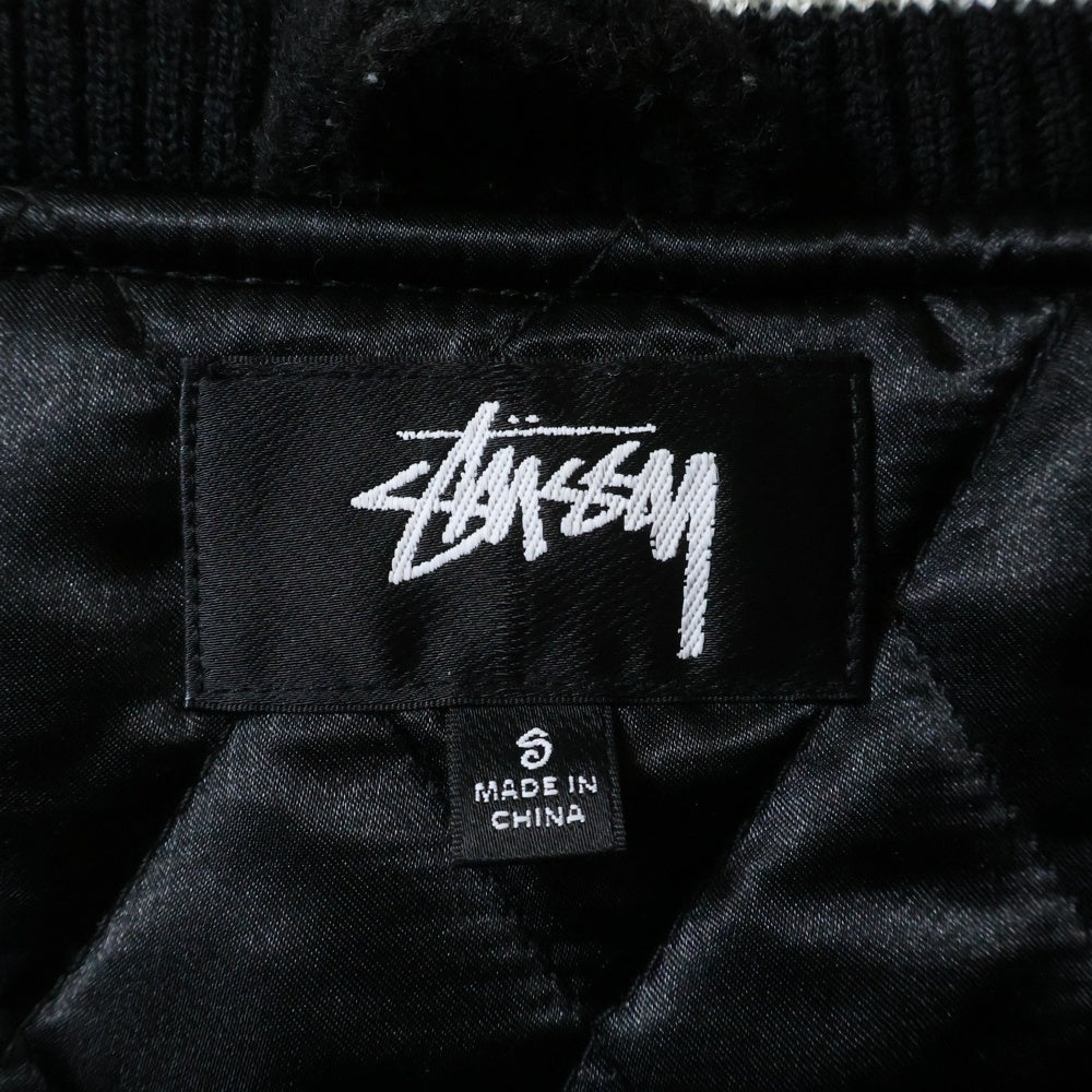 STUSSY(ステューシー) Casentino Wool Varsity Jacket カセンティーノ ウール バーシティ ジャケット ブラック