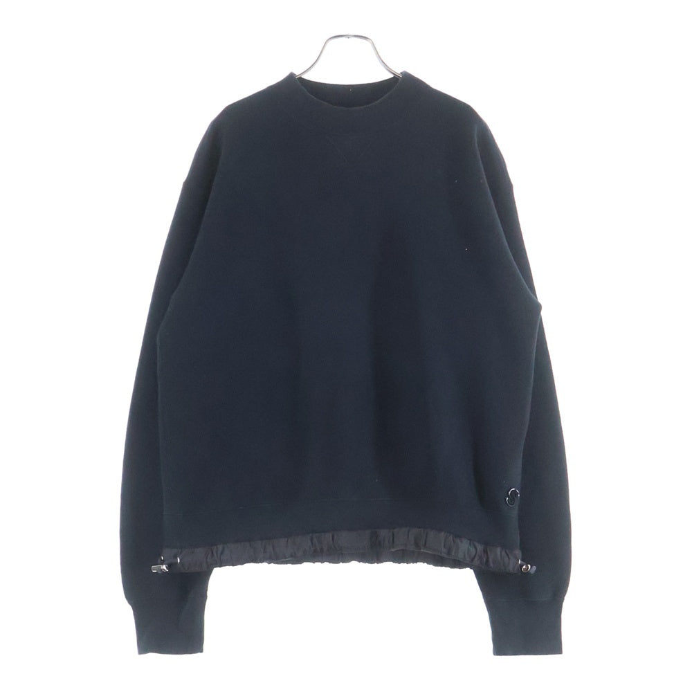 Sacai(サカイ) 22AW Studs Sponge Sweat Pullover スタッズ クルーネック スウェットトレーナー ブラック 22-02865M