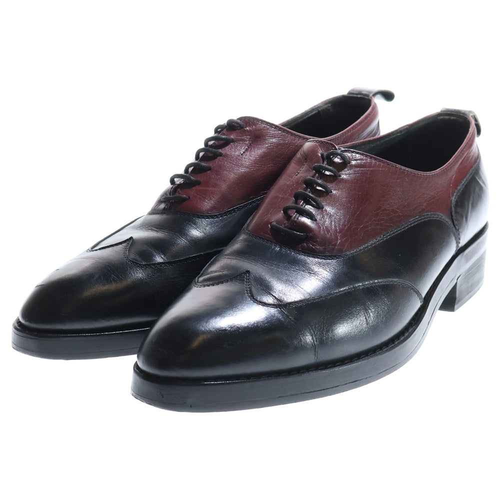 Jean Paul GAULTIER(ジャンポールゴルチエ) HOMME オム レースアップ レザー ローカット ドレスシューズ ブラック/ボルドー