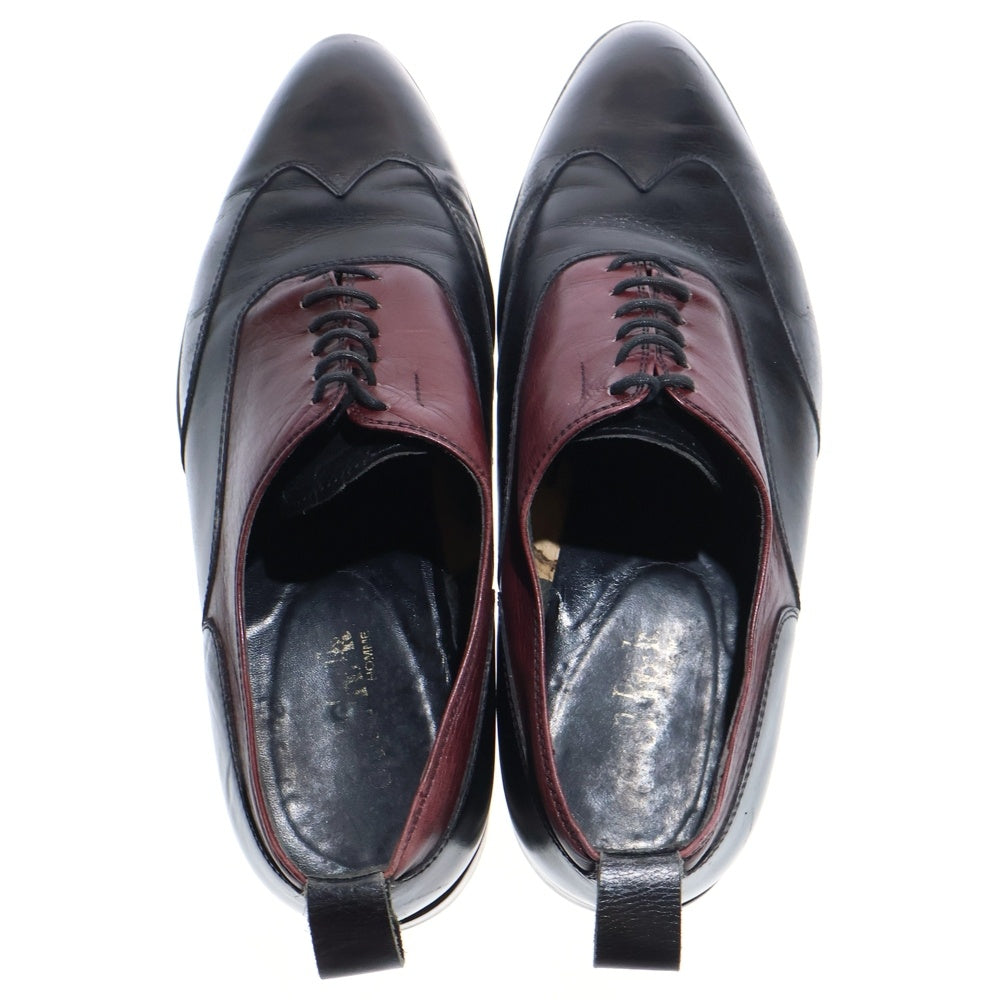 Jean Paul GAULTIER(ジャンポールゴルチエ) HOMME オム レースアップ レザー ローカット ドレスシューズ ブラック/ボルドー