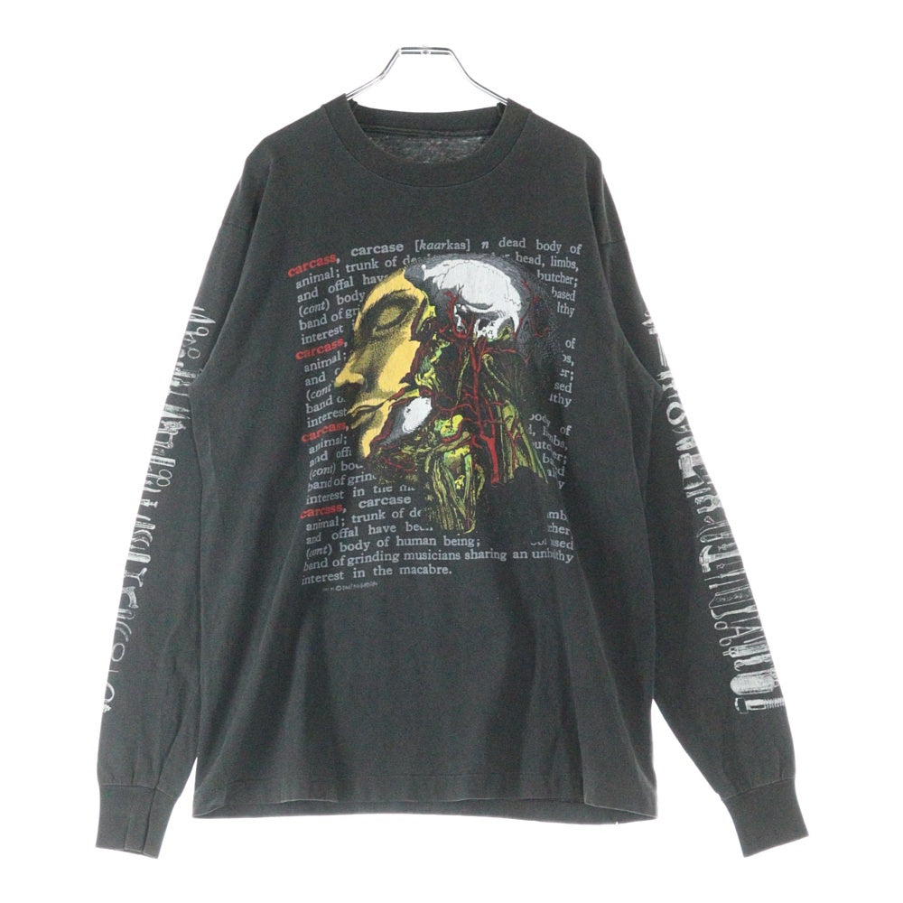 VINTAGE(ヴィンテージ) 90S VINTAGE CARCASS L/S Tee カーカス ヴィンテージ プリントTシャツ 長袖カットソー ブラック