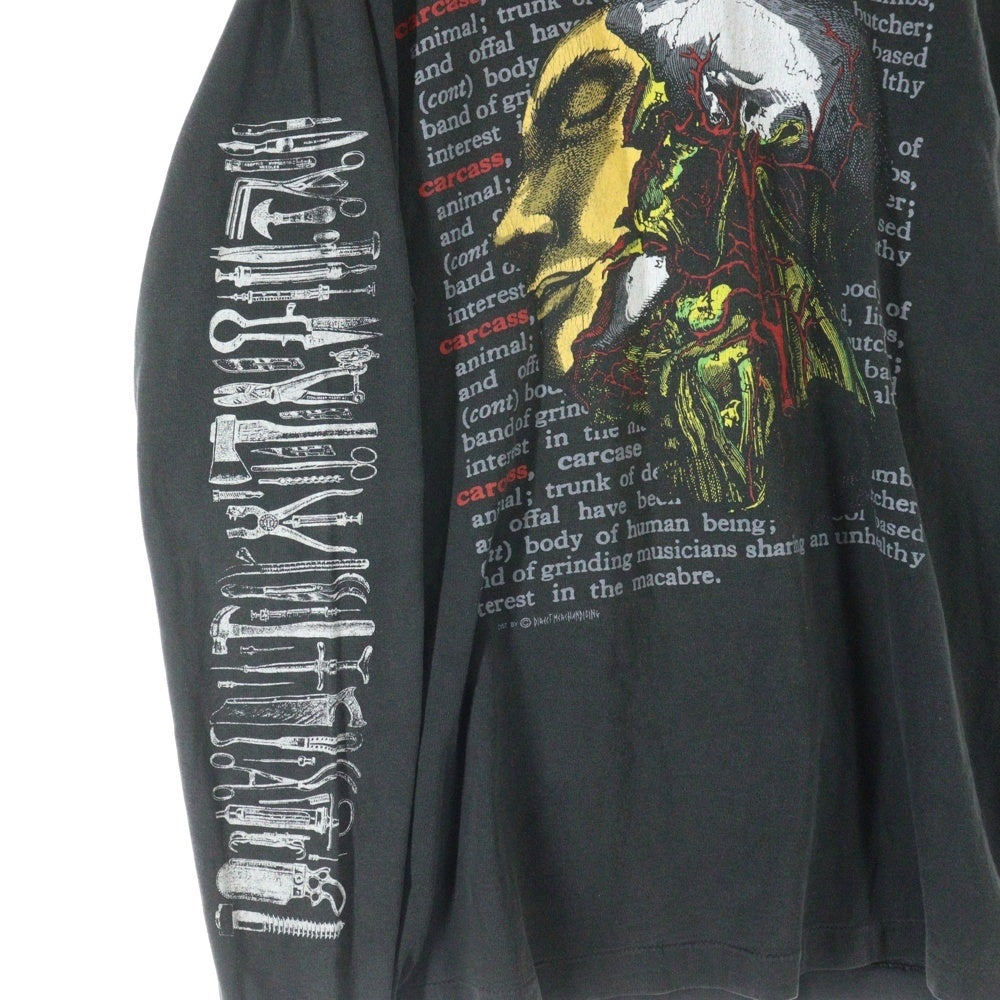 VINTAGE(ヴィンテージ) 90S VINTAGE CARCASS L/S Tee カーカス ヴィンテージ プリントTシャツ 長袖カットソー ブラック