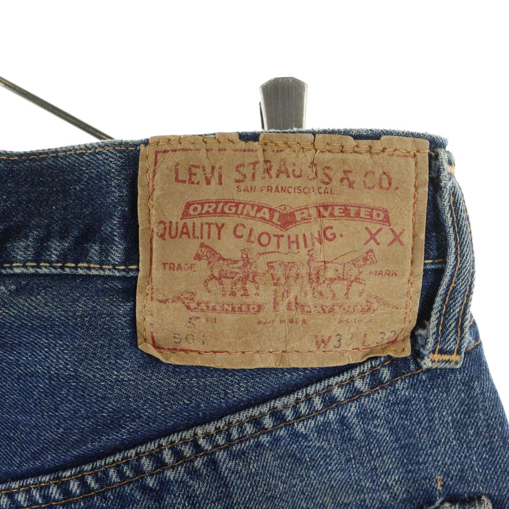 Levi's(リーバイス) 60S 501 BIG E TYPE S ボタン裏2 タイプS 紙パッチ Vステッチ ヴィンテージ ボタンフライデニムパンツ インディゴ