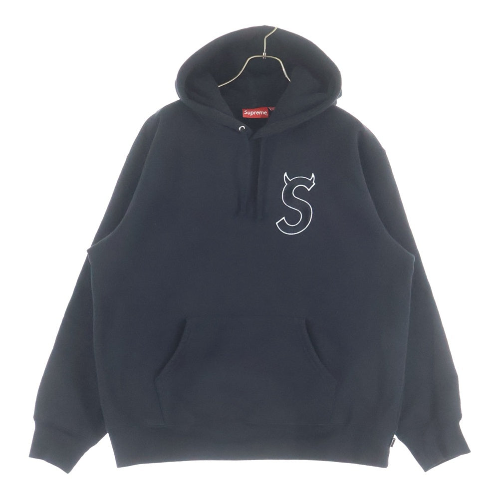 SUPREME(シュプリーム) 22AW S Logo Hooded Sweatshirt エスロゴ フーディ プルオーバースウェットパーカー ブラック