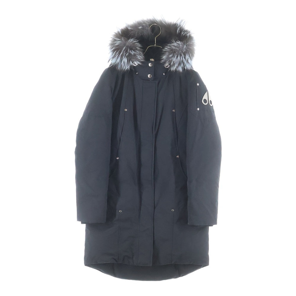 MOOSE KNUCKLES(ムースナックルズ) ファーフード付きダウンジャケット レディース ブラック MK7607LSFP