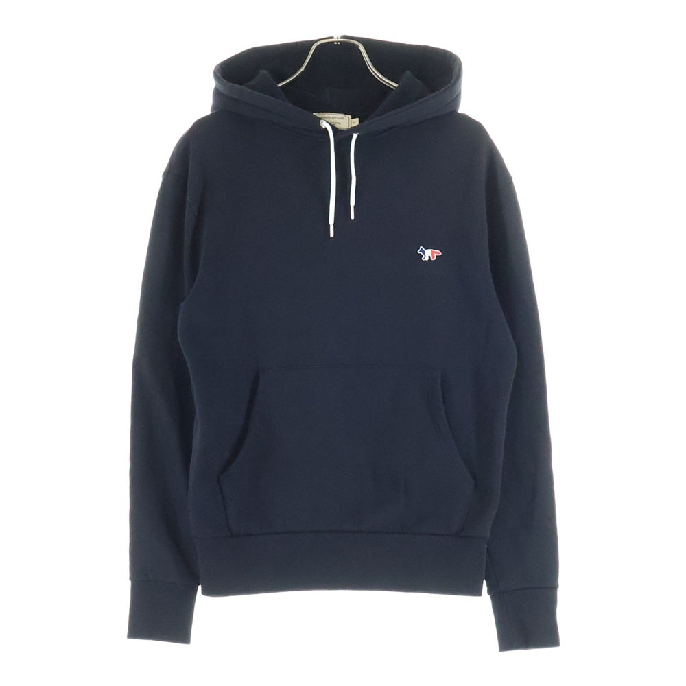 MAISON KITSUNE(メゾンキツネ) フロント刺繍 プルオーバースウェットパーカー フーディー ブラック AU00307KM0001