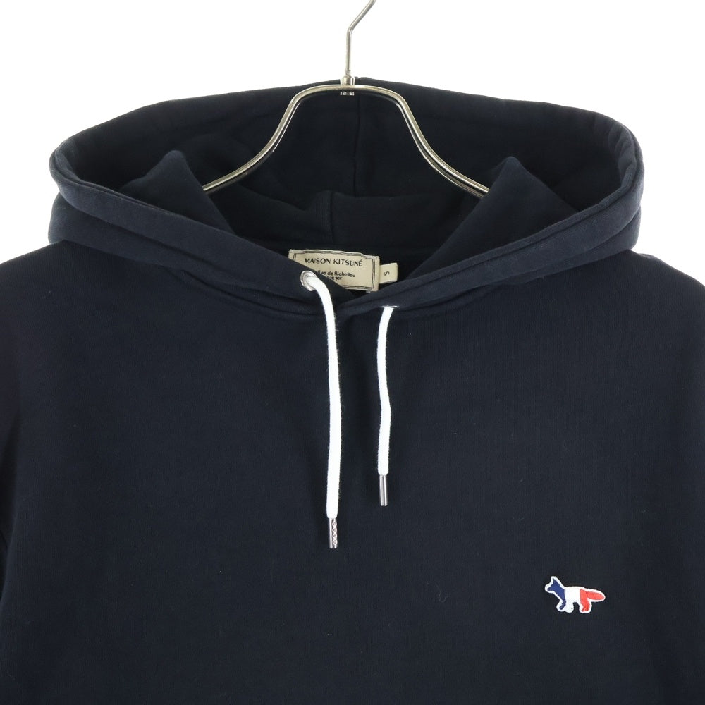 MAISON KITSUNE(メゾンキツネ) フロント刺繍 プルオーバースウェットパーカー フーディー ブラック AU00307KM0001