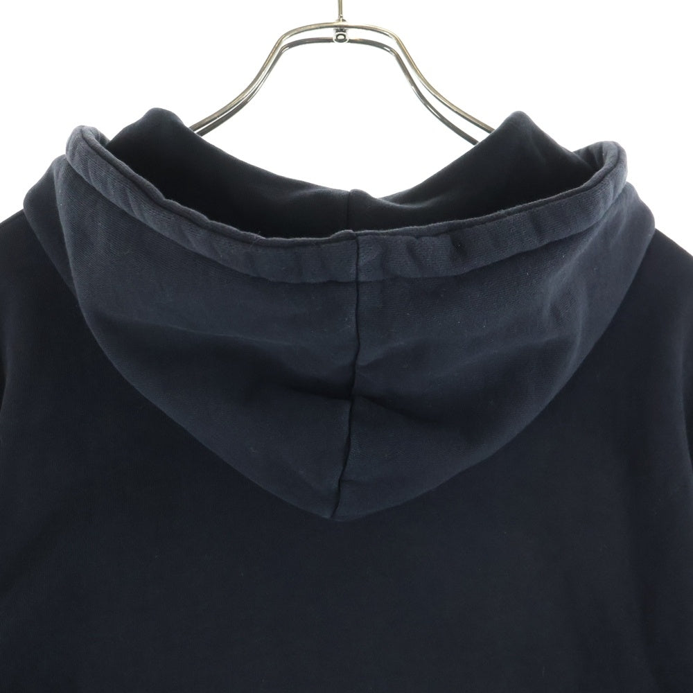 MAISON KITSUNE(メゾンキツネ) フロント刺繍 プルオーバースウェットパーカー フーディー ブラック AU00307KM0001