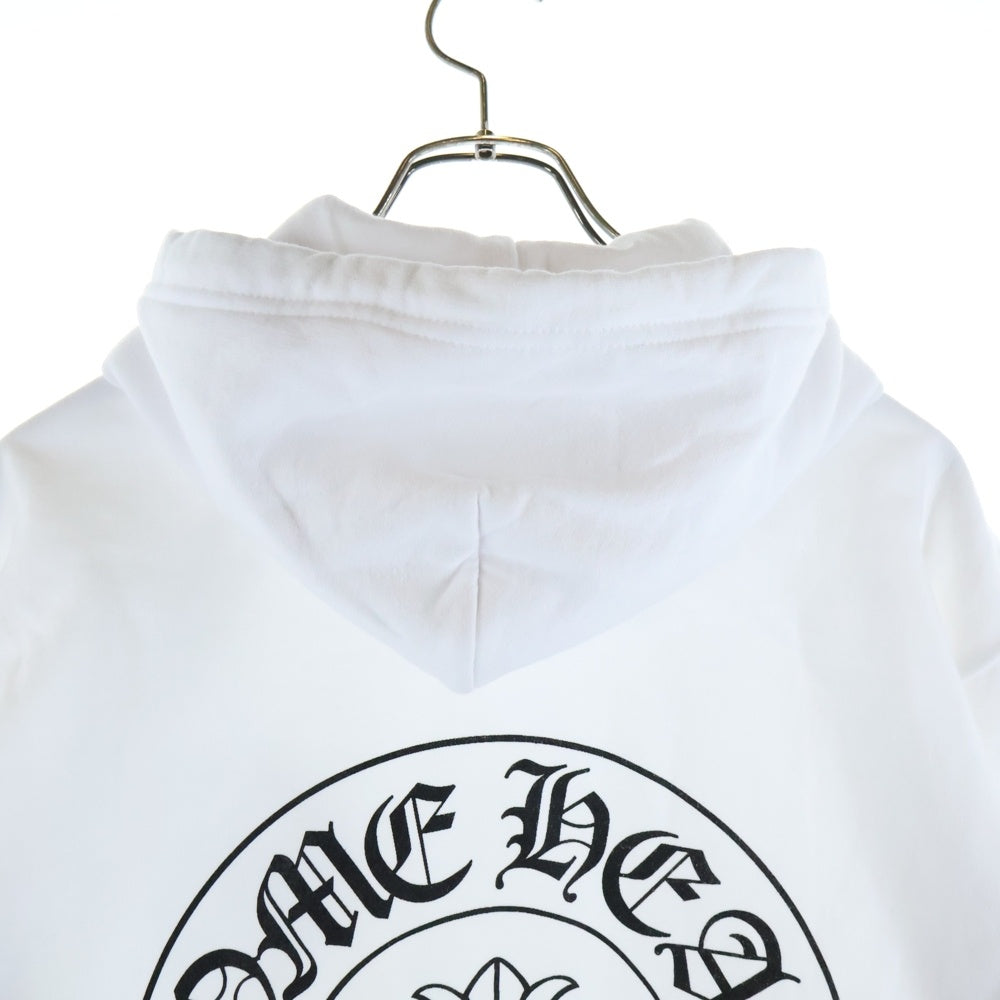 CHROME HEARTS(クロムハーツ) MIAMI Limited Horseshoe Pullover Hoodie マイアミ限定 ホースシュープリント フーデッドプルオーバーパーカー ホワイト