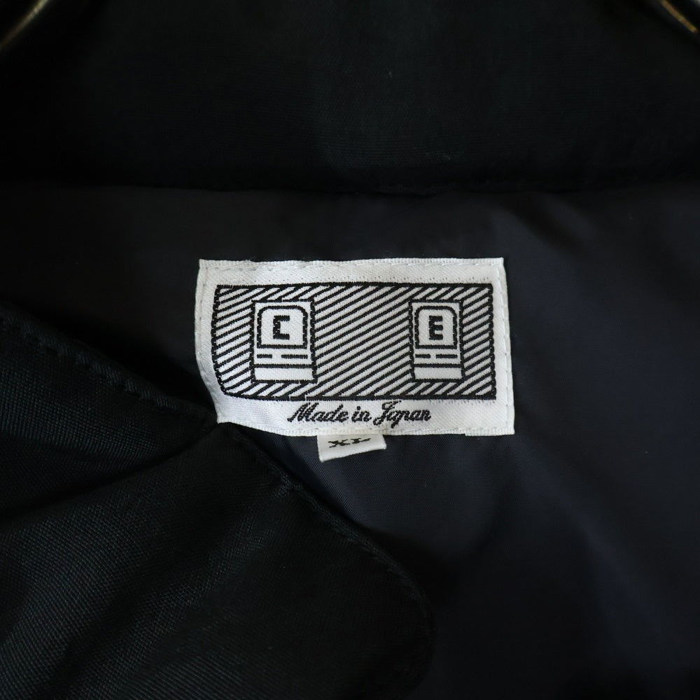 C.E(シーイー) 25AW DIAGONAL FLAP PUFF JACKET ダイアゴナル フラップ パファー ジャケット ブラック CES28JK03