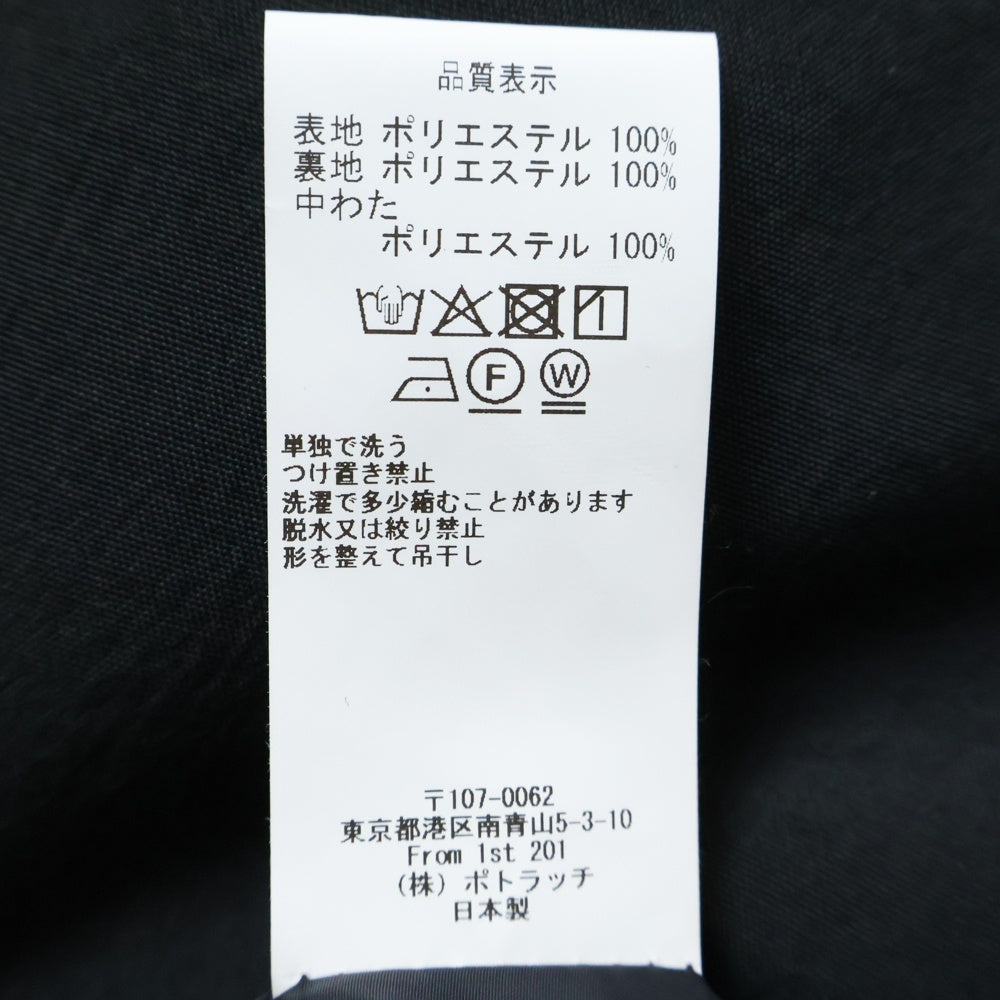 C.E(シーイー) 25AW DIAGONAL FLAP PUFF JACKET ダイアゴナル フラップ パファー ジャケット ブラック CES28JK03