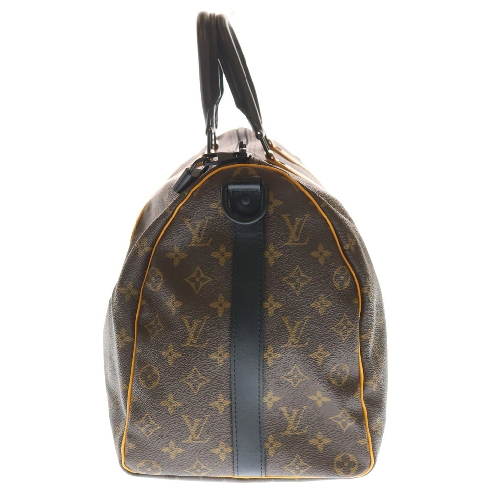 LOUIS VUITTON(ルイヴィトン) キーポル バンドリエール 45 モノグラムマカサー ボストンバッグ ショルダーバッグ ブラウン M46703 RFID レディース
