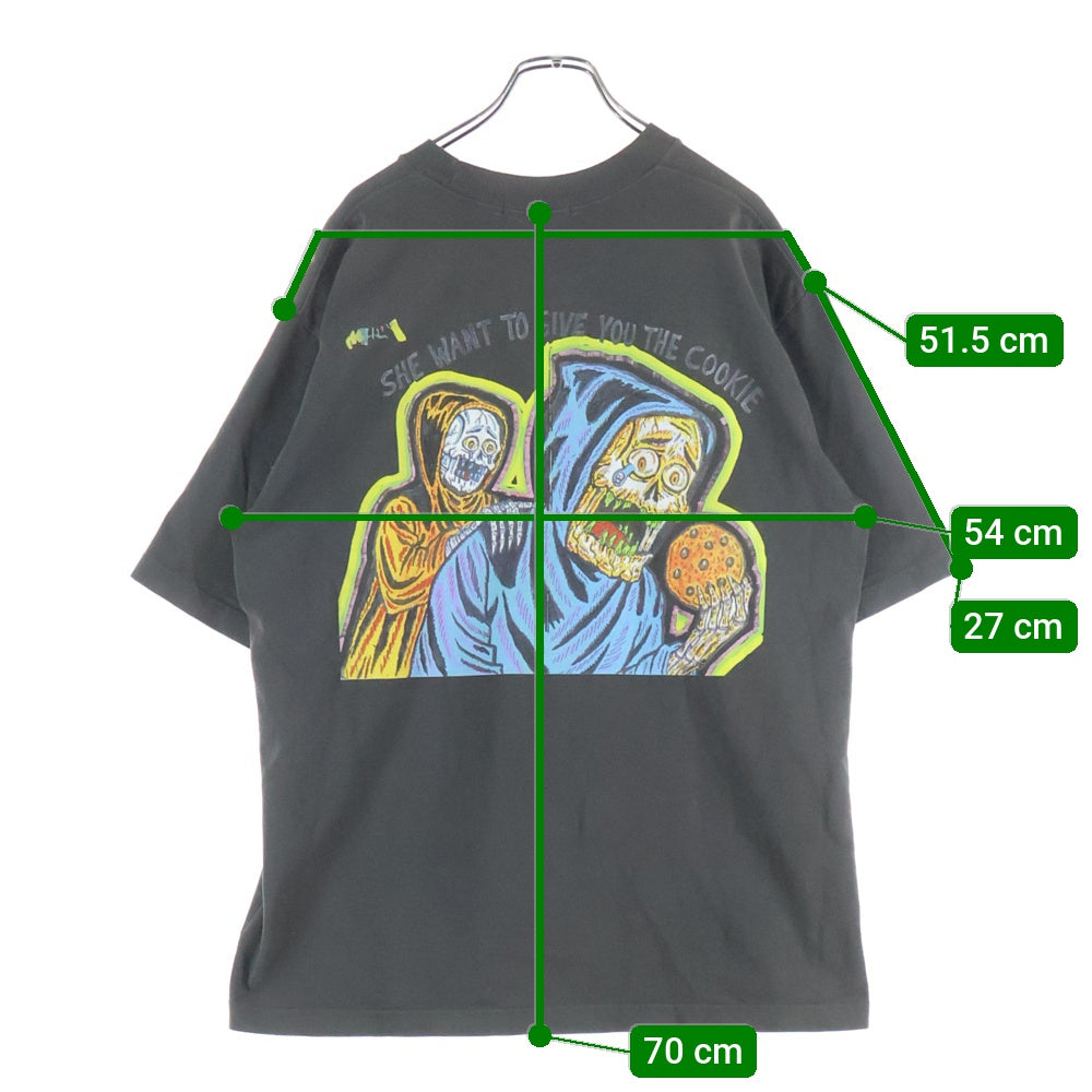 YEEZY SEASON 6(イージーシーズンシックス) XXXtentacion HOLY THE GATE TEE テンタシオン ホーリー・ザ・ゲート クルーネック半袖Tシャツ カットソー ブラック