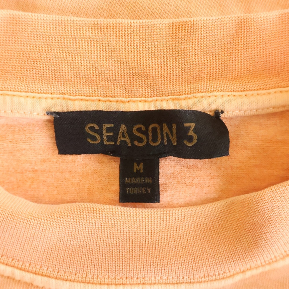 YEZZY SEASON 3(イージー シーズン スリー) オーバーサイズ クルーネック半袖Tシャツ カットソー オレンジ