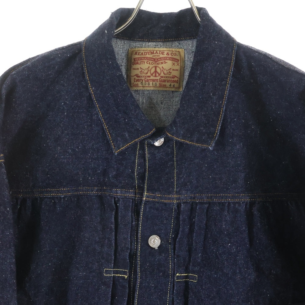 READY MADE(レディメイド) 23AW DENIM JACKET 1ポケット デニムトラッカージャケット インディゴ RE-CO-BL-00-00-241