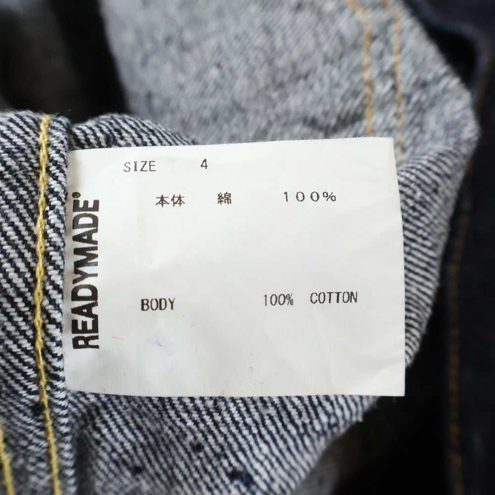 READY MADE(レディメイド) 23AW DENIM JACKET 1ポケット デニムトラッカージャケット インディゴ RE-CO-BL-00-00-241