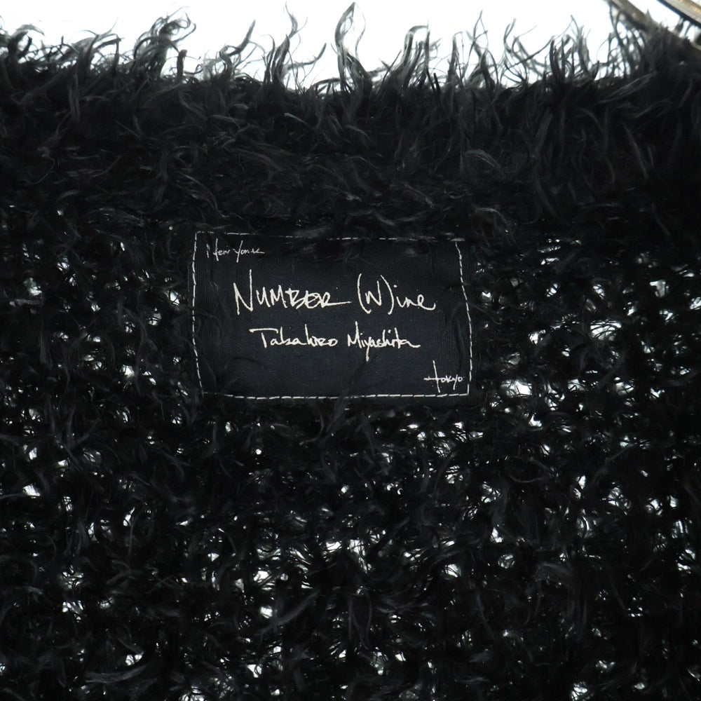 NUMBER (N)INE(ナンバーナイン) 03AW カート期 Archive アーカイブ オーバーサイズ アクリルニットカーディガン ブラック