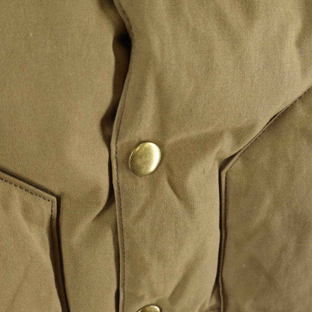 ROCKY MOUNTAIN(ロッキーマウンテン) レザー切り替え ナイロンダウンベスト ブラウン 200-172-46