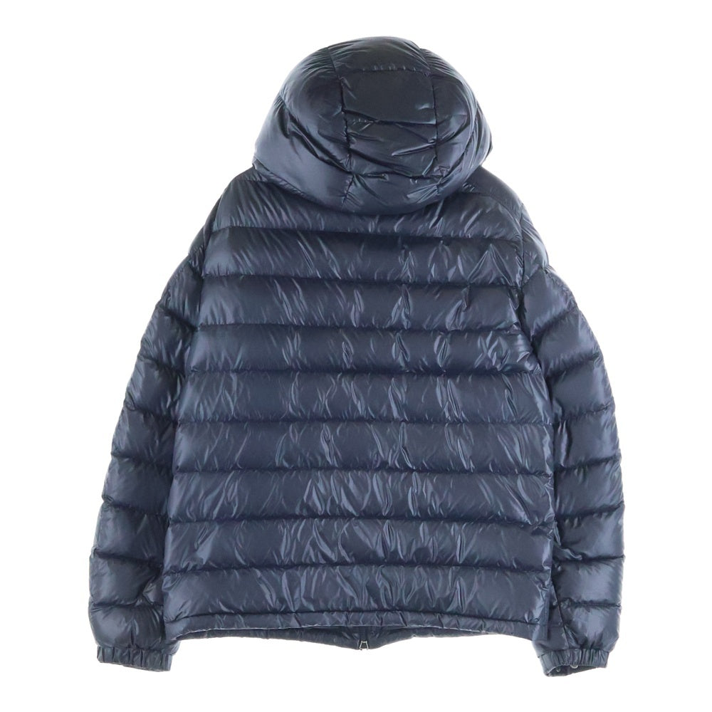 MONCLER(モンクレール) 24AW BESINES DOWN JACKET ナイロン アームロゴワッペン フーデッドダウンジャケット ネイビー J20911A00003 597EX