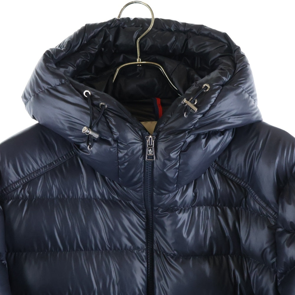 MONCLER(モンクレール) 24AW BESINES DOWN JACKET ナイロン アームロゴワッペン フーデッドダウンジャケット ネイビー J20911A00003 597EX