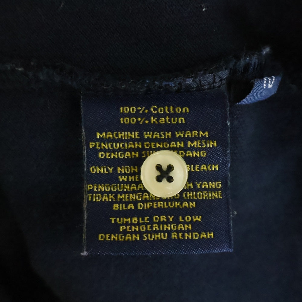 POLO SPORT RALPH LAUREN(ポロスポーツラルフローレン) 胸エンブロイダリーデザイン 鹿の子 半袖ポロシャツ ネイビー