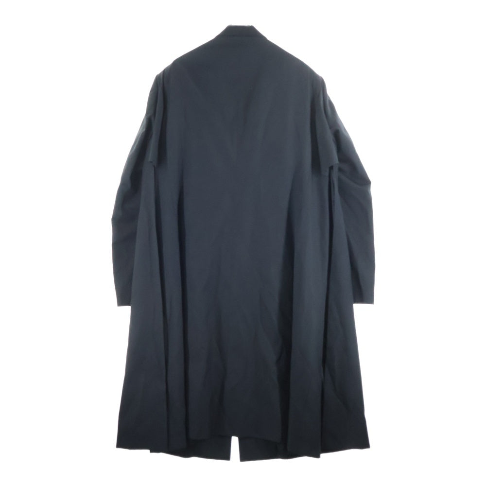 VETEMENTS(ヴェトモン) 19SS 変形デザイン コットンポリ スーパーロング チェスターコート ブラック USS192005