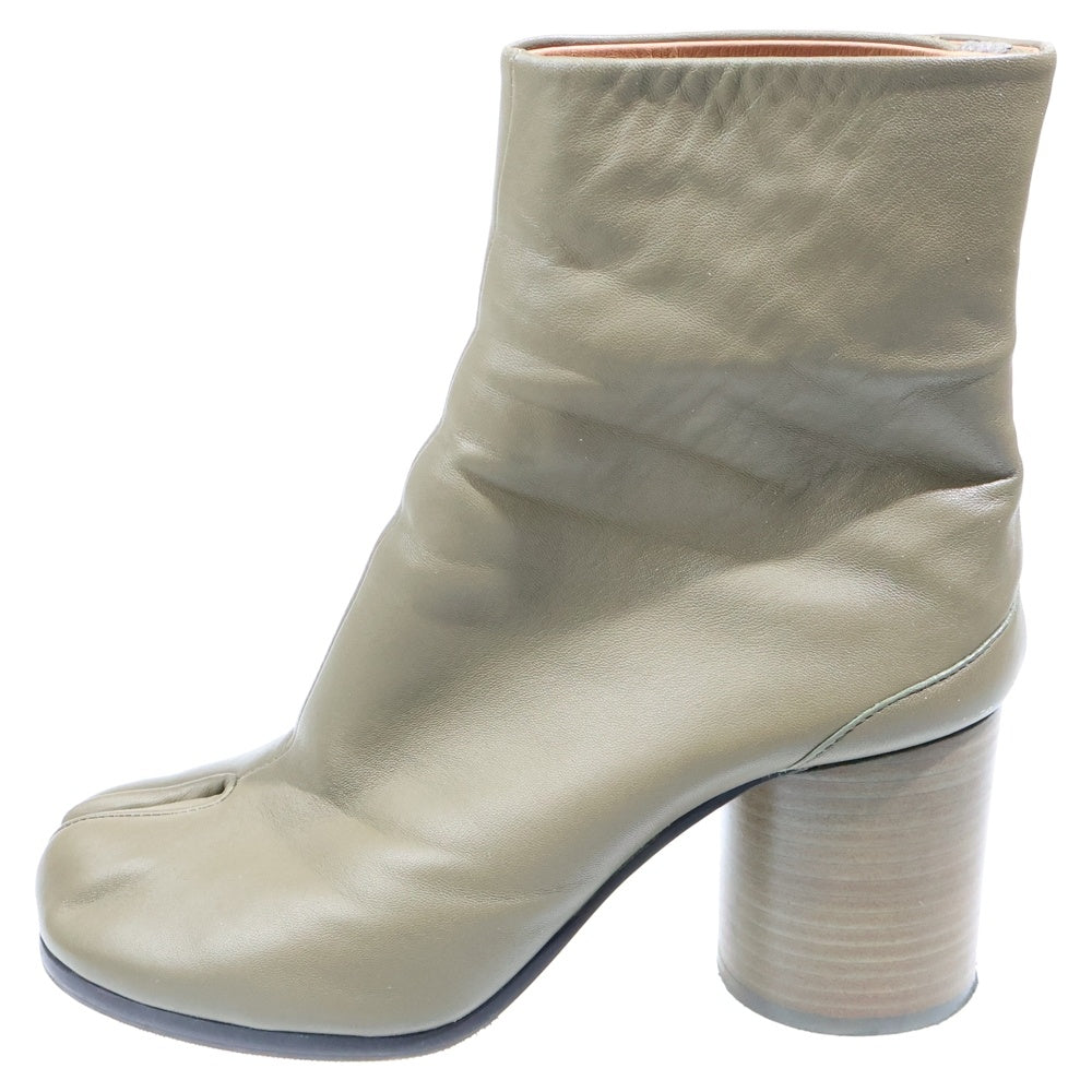 Maison Margiela(メゾンマルジェラ) RECICLA Tabi タビブーツ レザー ショットブーツ レディース カーキ