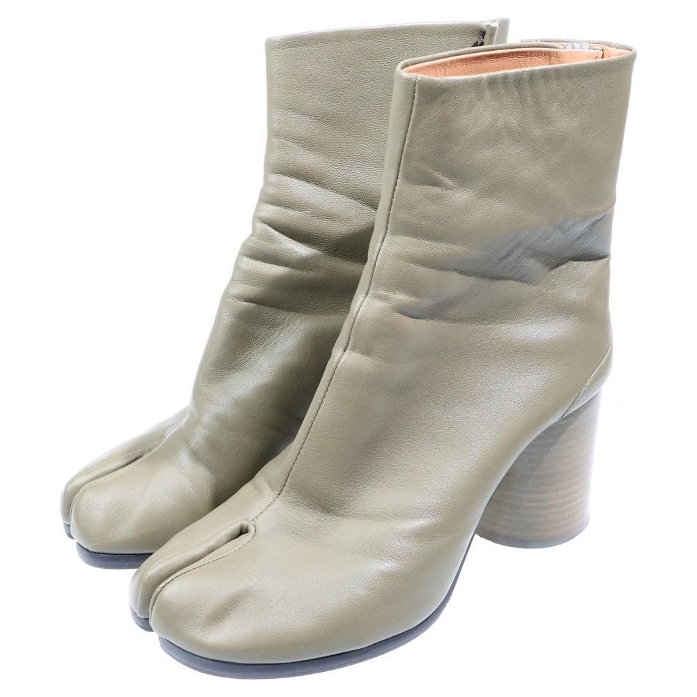 Maison Margiela(メゾンマルジェラ) RECICLA Tabi タビブーツ レザー ショットブーツ レディース カーキ