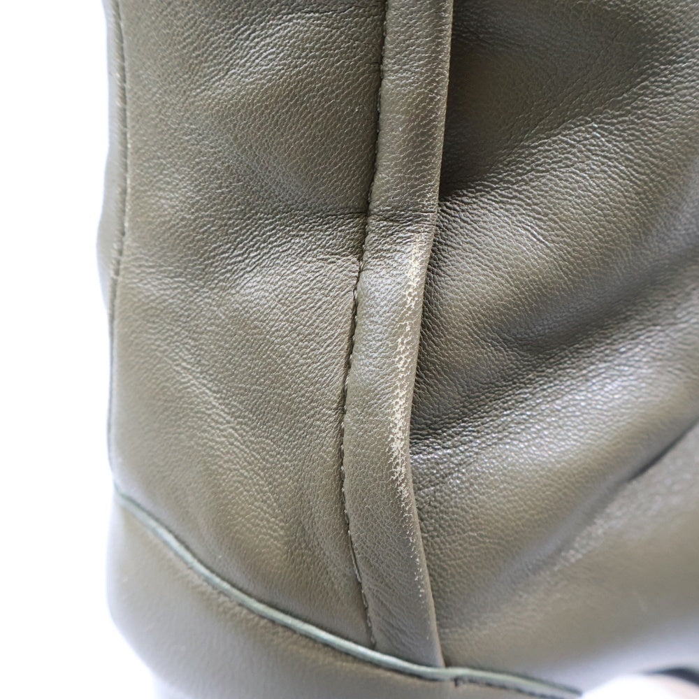 Maison Margiela(メゾンマルジェラ) RECICLA Tabi タビブーツ レザー ショットブーツ レディース カーキ