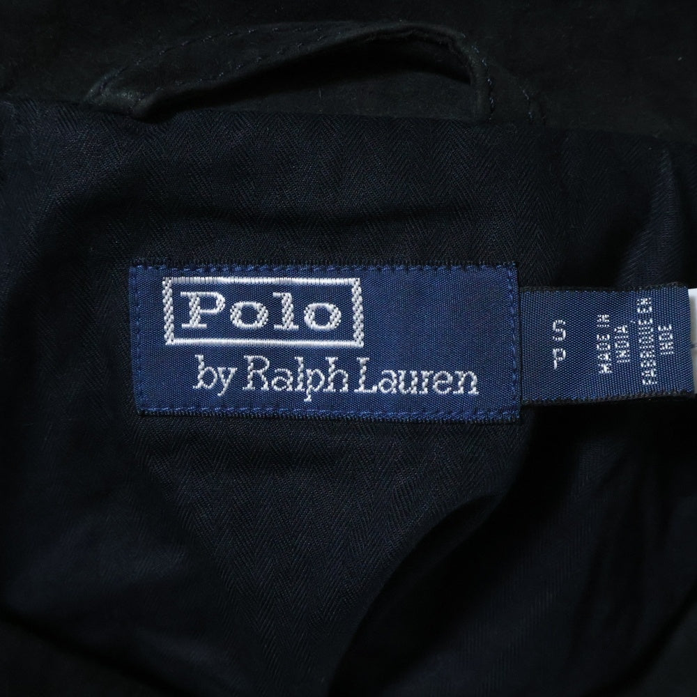POLO RALPH LAUREN(ポロラルフローレン) スエードレザージャケット やぎ革 ブラック