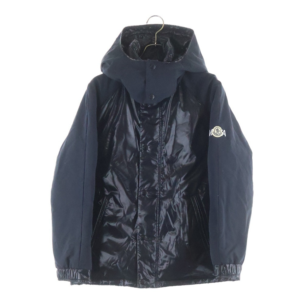 MONCLER(モンクレール) xFRAGMENT 22AW 70周年記念 MAYA 70 マヤダウンジャケット ナイロン切り替え ブラック H20961A00009 M2838