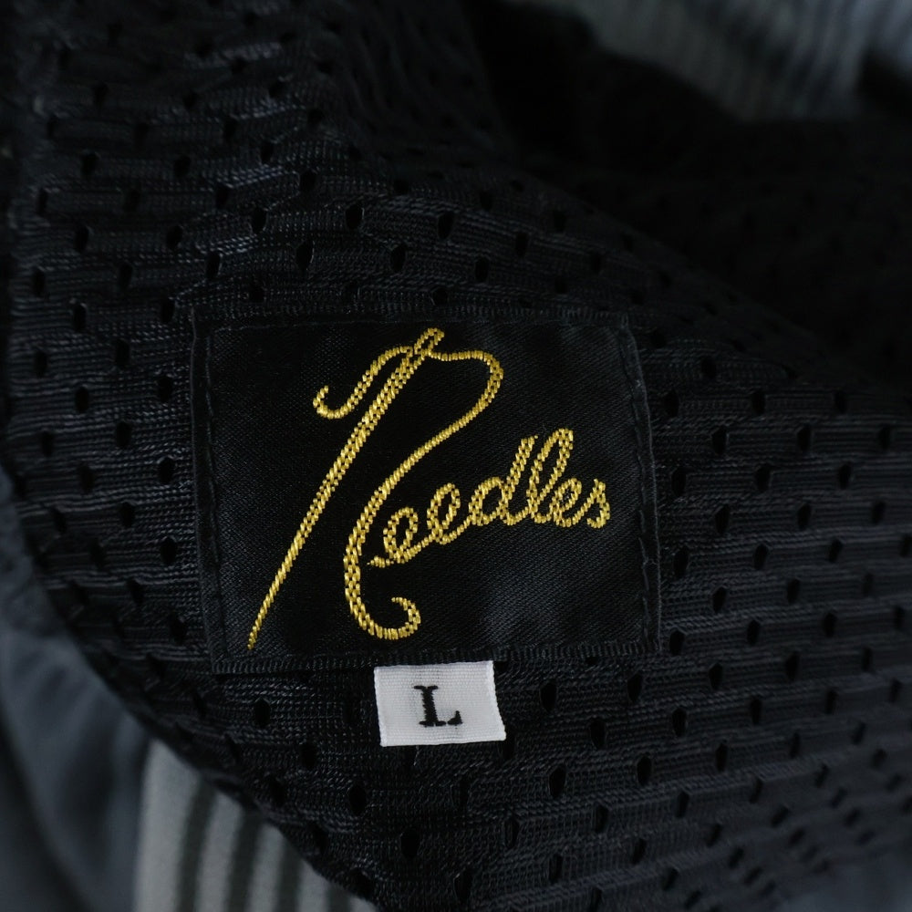 Needles(ニードルス) ×BRETH NARROW TRACK PANT ブレス ロゴ刺繍 サイドライン ナロー トラック パンツ グレー QV1588