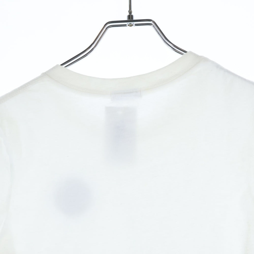 RON HERMAN(ロンハーマン) HAPPY FACE TEE ハッピーフェイスワッペン付き クルーネック カットソー 半袖Tシャツ ホワイト
