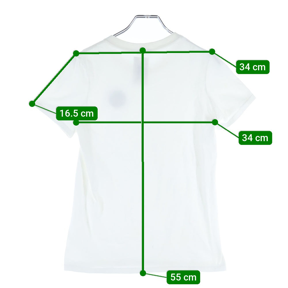 RON HERMAN(ロンハーマン) HAPPY FACE TEE ハッピーフェイスワッペン付き クルーネック カットソー 半袖Tシャツ ホワイト