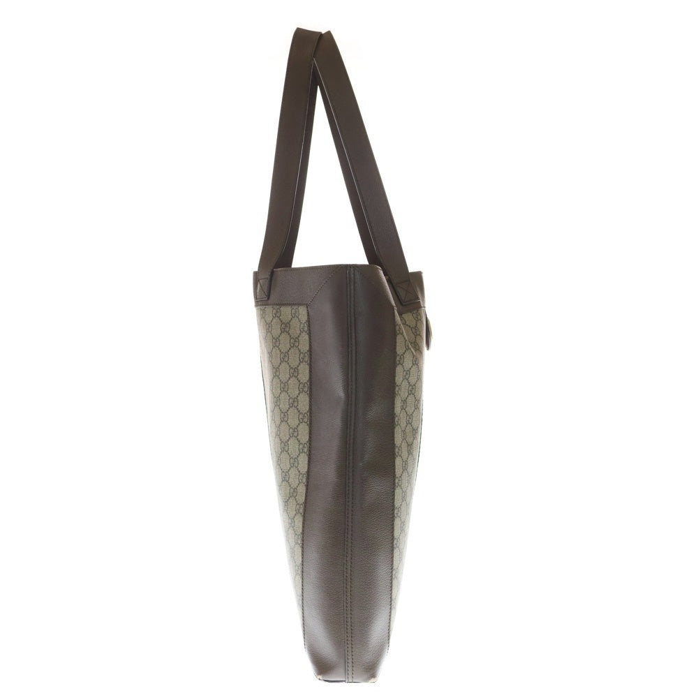 GUCCI(グッチ) オフィディア GGスプリーム トートバック ハンドバッグ ベージュ PVCレザー 519335 レディース