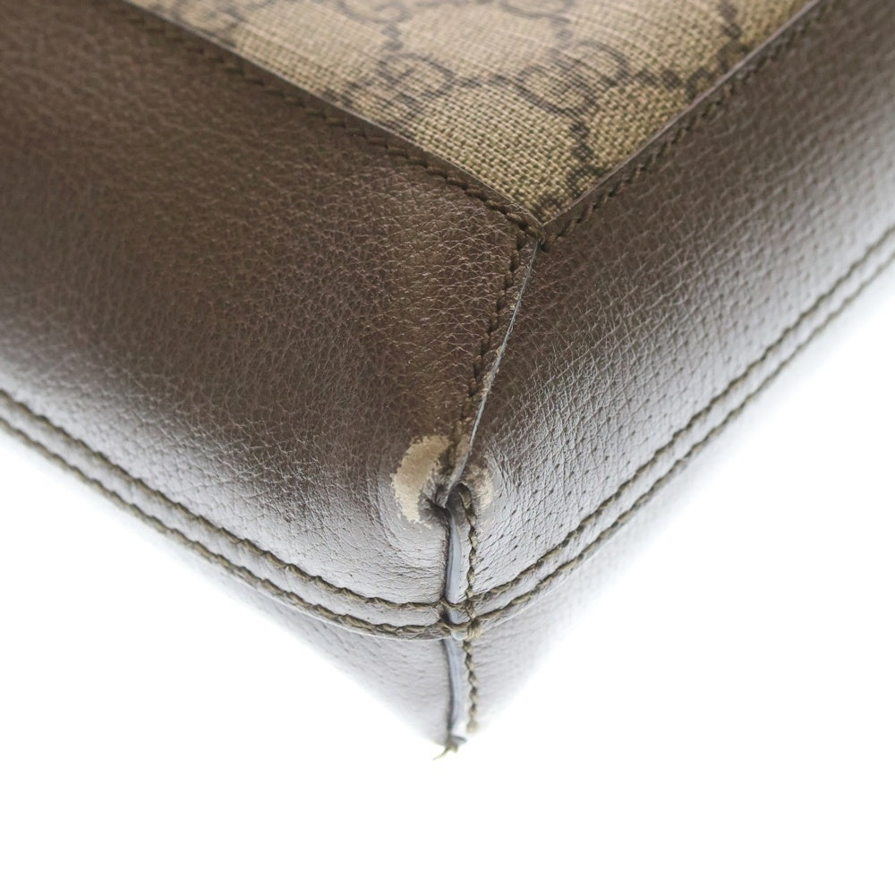 GUCCI(グッチ) オフィディア GGスプリーム トートバック ハンドバッグ ベージュ PVCレザー 519335 レディース