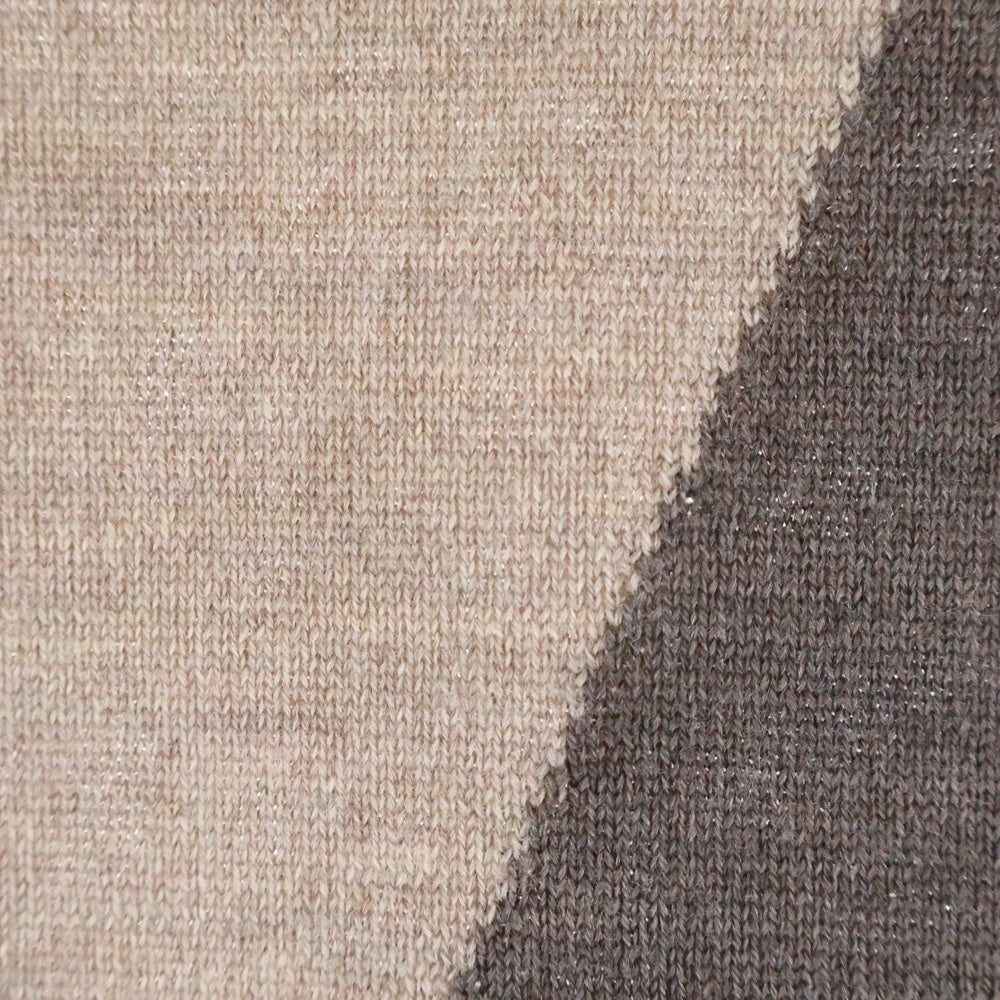 DSQUARED2(ディースクエアード) ショートスリーブ クルーネックニットセーター レディース ブラウン/パープル S75HA0463