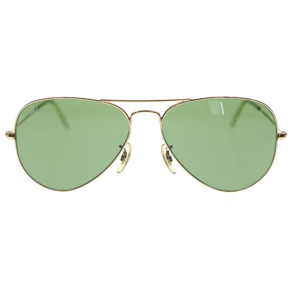 Ray Ban(レイバン) AVIATOR CLASSIC アビエーター クラシック ダブルブリッジティアドロップサングラス 眼鏡 アイウェア ゴールド/グリーン RB3025