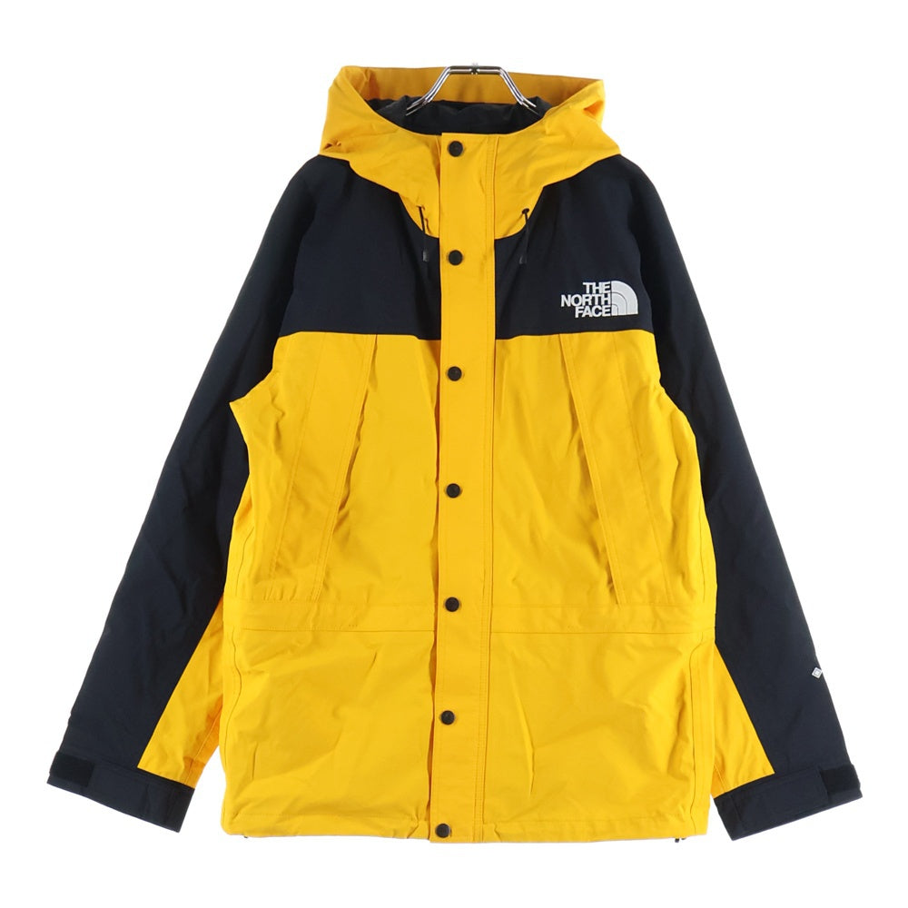 THE NORTH FACE(ザノースフェイス) GORE-TEX MOUNTAIN LIGHT JACKET ゴアテックス マウンテン ライト フーデッドナイロンジャケット ブラック/イエロー NP11834
