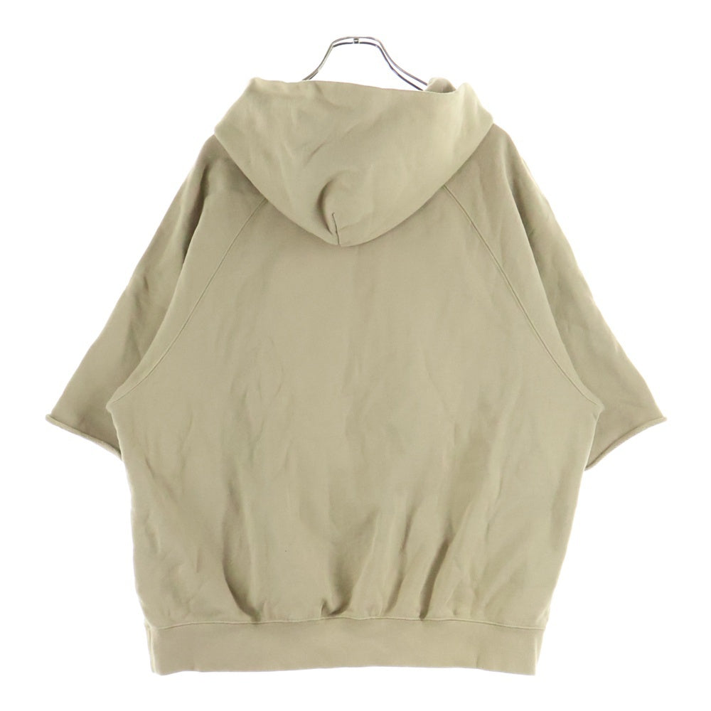 FEAR OF GOD ESSENTIALS(フィアオブゴッド エッセンシャルズ) CUTOFF SLEEV PULLOVER HOODIE カットオフ スリーブ スウェット プルオーバーパーカー ベージュ